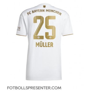 Bayern Munich Thomas Muller #25 Borta Matchtröja 2022-23 Kortärmad